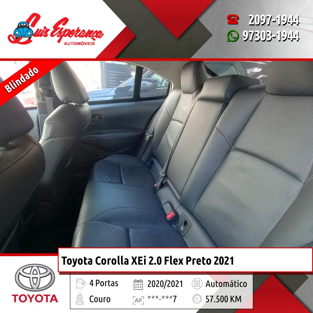 Toyota Corolla XEi 2.0 Flex Preto 2021