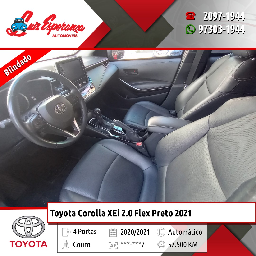 Toyota Corolla XEi 2.0 Flex Preto 2021