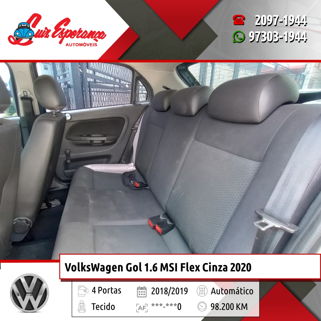 VolksWagen Gol 1.6 MSI Flex Cinza 2019