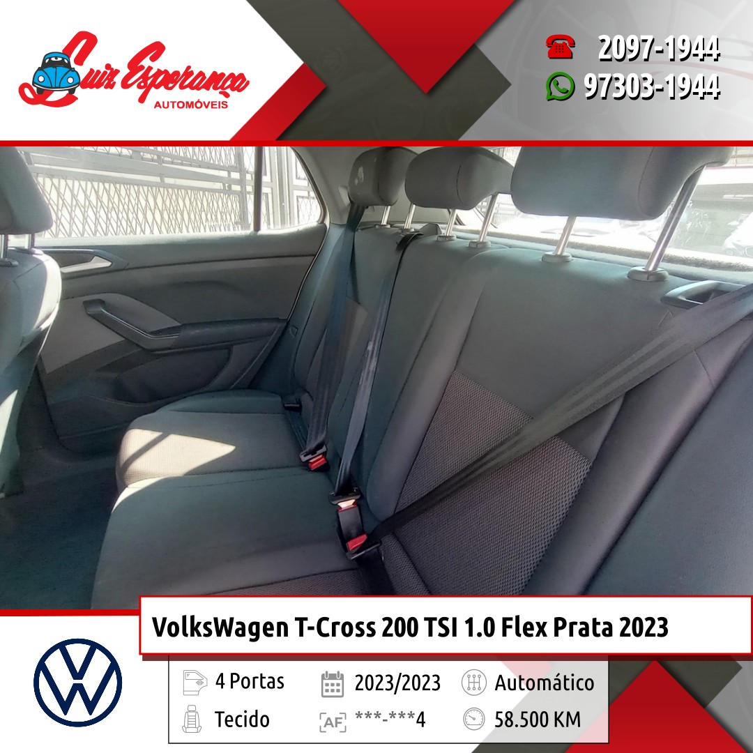VolksWagen T-Cross 200 TSI 1.0 Flex Prata 2023