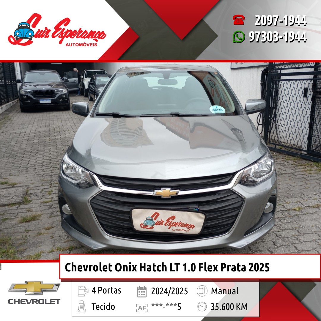 Chevrolet Onix Hatch LT 1.0 Flex Prata 2025