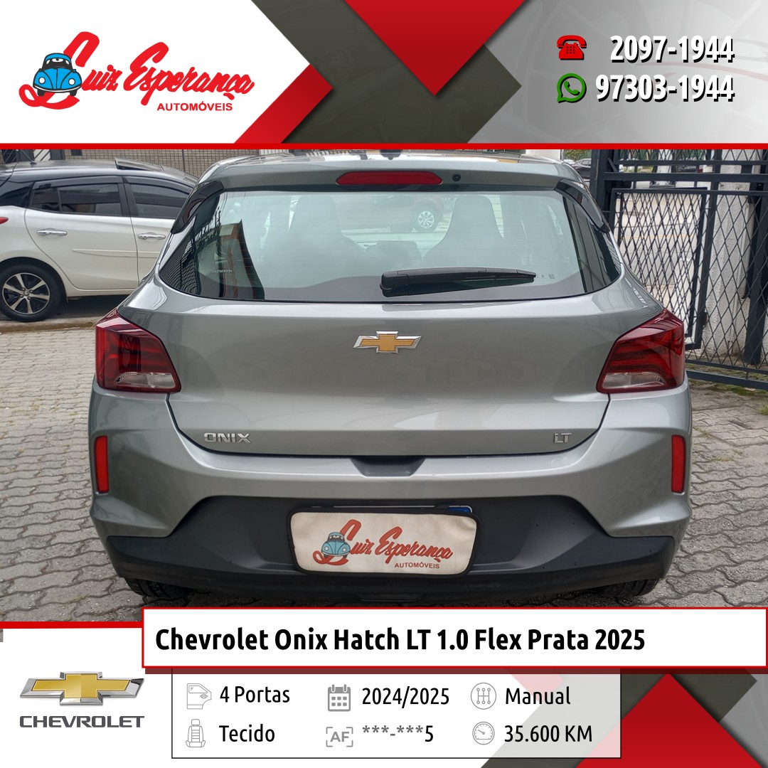 Chevrolet Onix Hatch LT 1.0 Flex Prata 2025