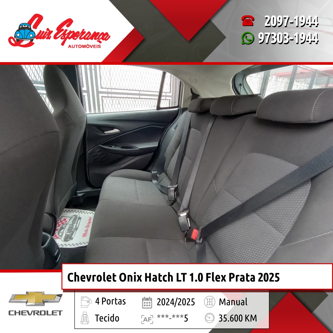 Chevrolet Onix Hatch LT 1.0 Flex Prata 2025