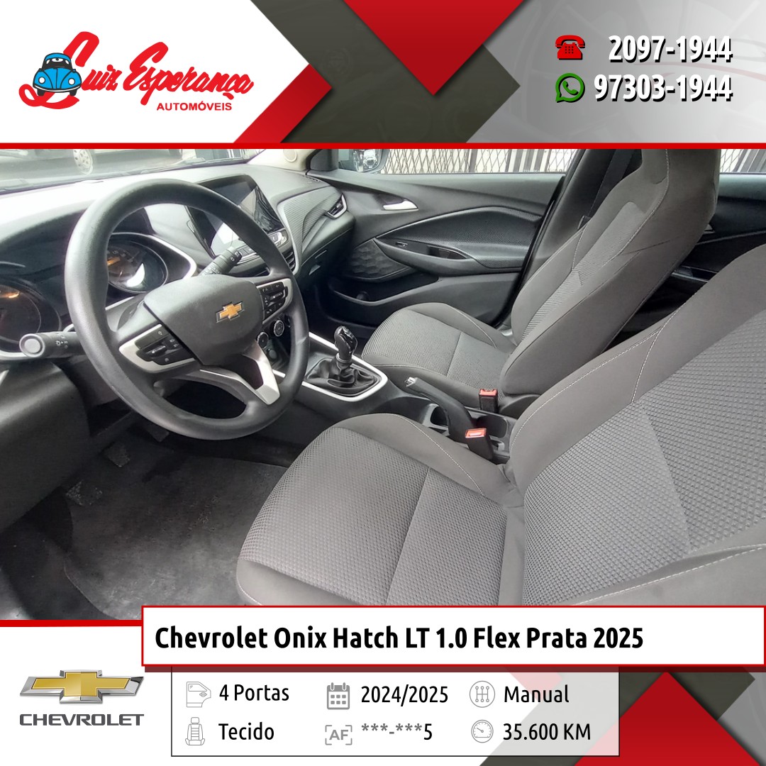 Chevrolet Onix Hatch LT 1.0 Flex Prata 2025