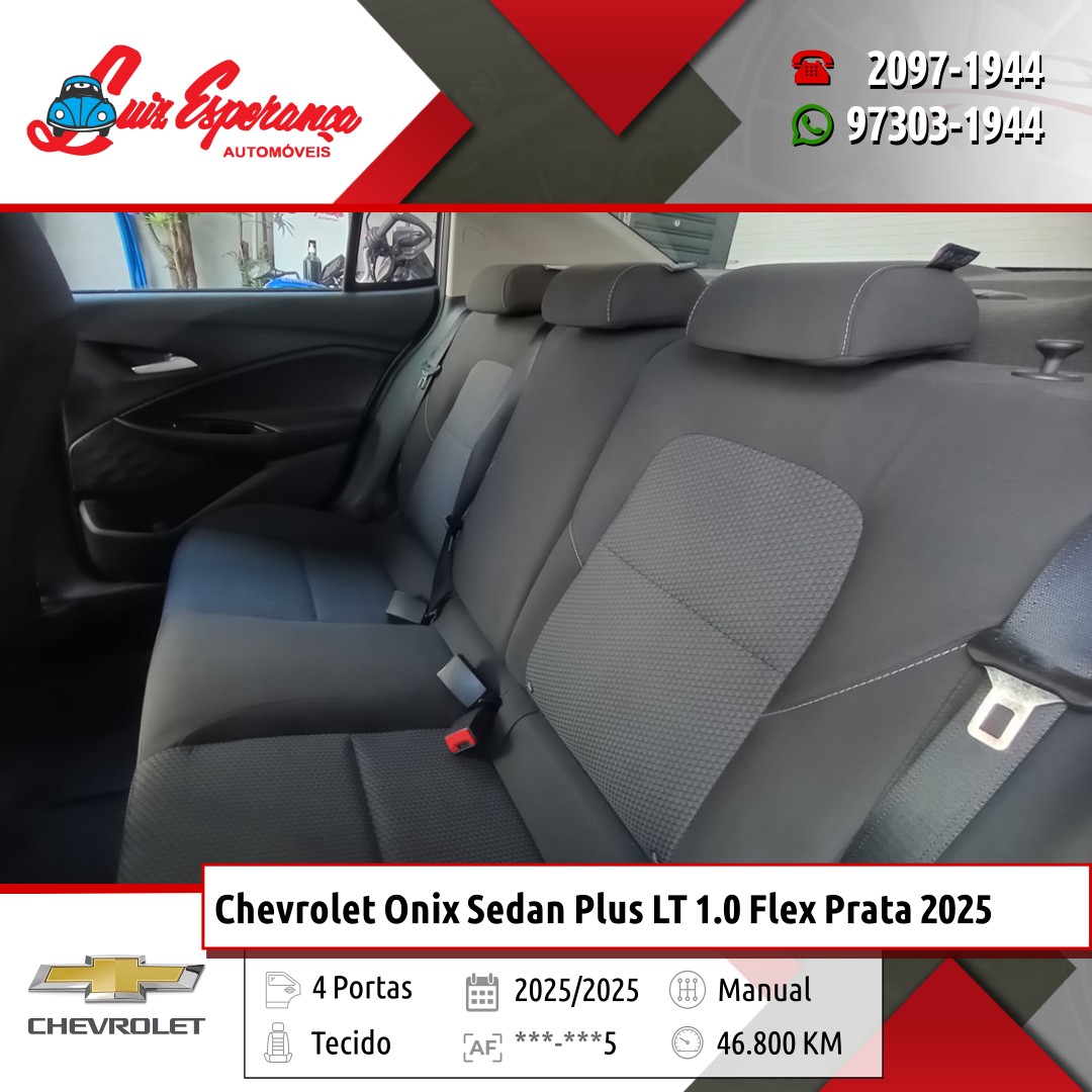 Chevrolet Onix Sedan Plus LT 1.0 Flex Prata 2025
