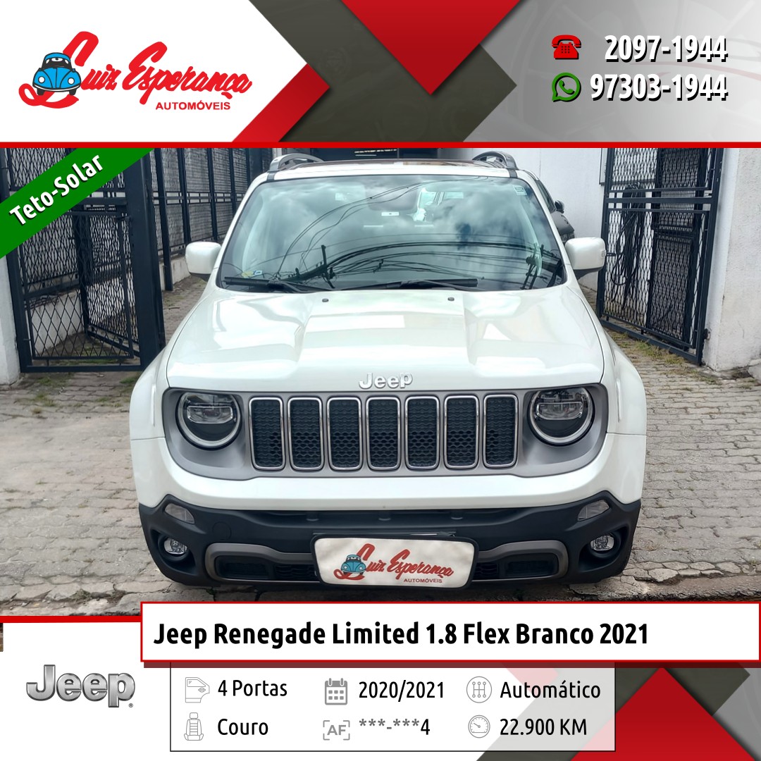 Jeep Renegade Limited 1.8 Flex Branco 2021