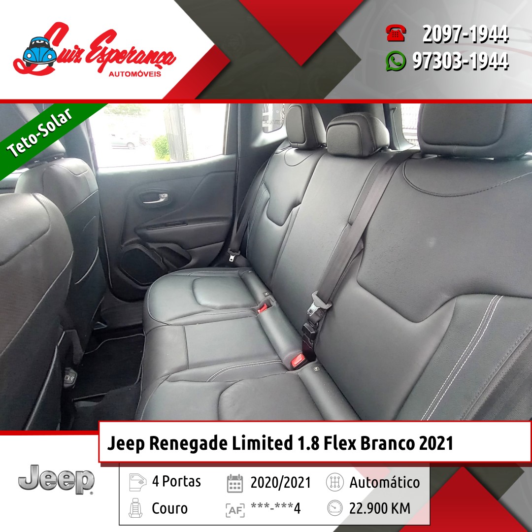 Jeep Renegade Limited 1.8 Flex Branco 2021