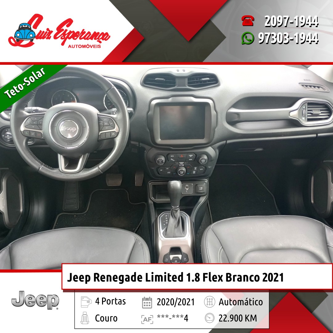 Jeep Renegade Limited 1.8 Flex Branco 2021