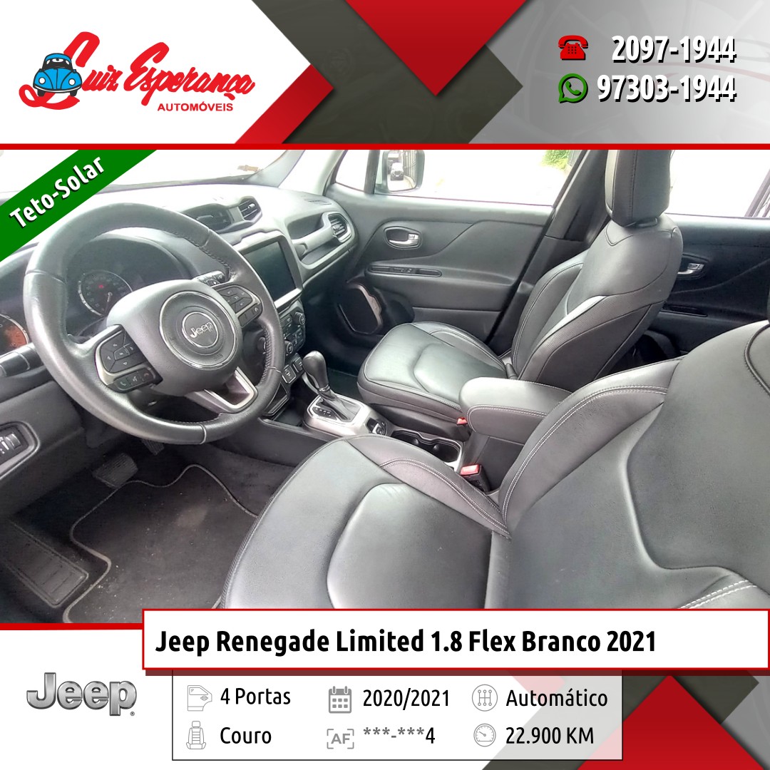 Jeep Renegade Limited 1.8 Flex Branco 2021