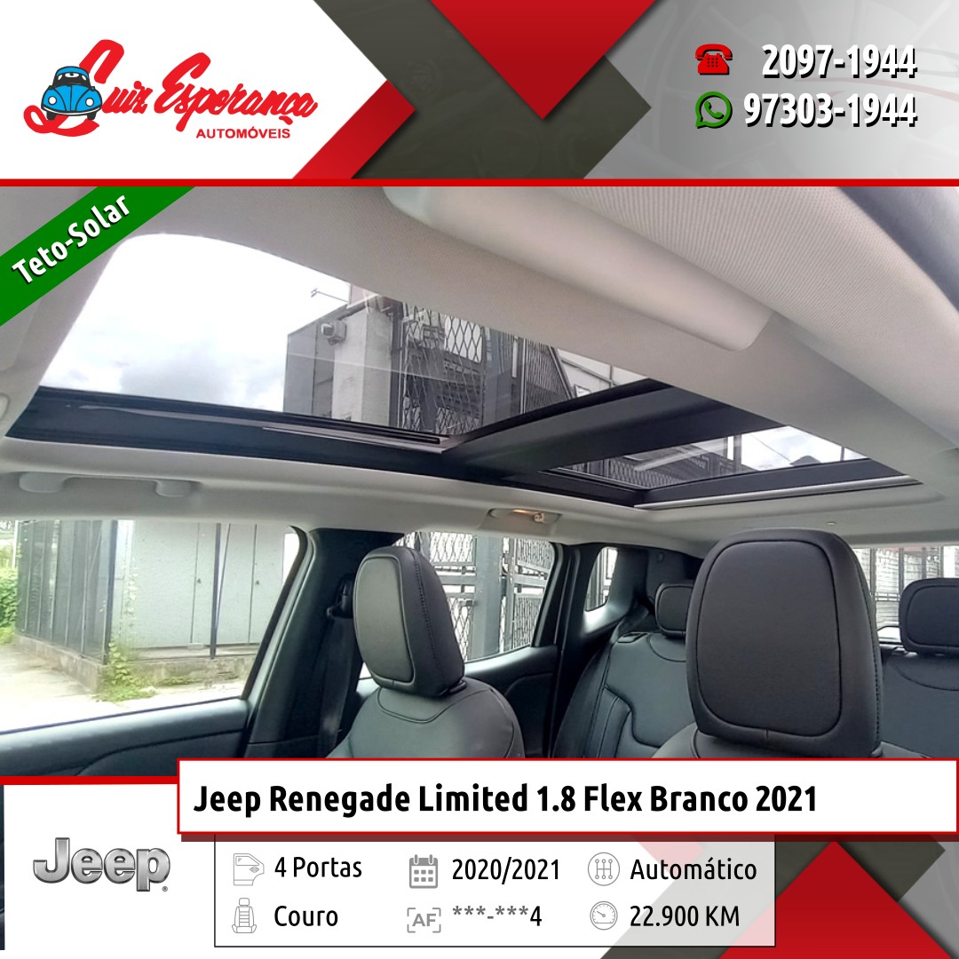 Jeep Renegade Limited 1.8 Flex Branco 2021