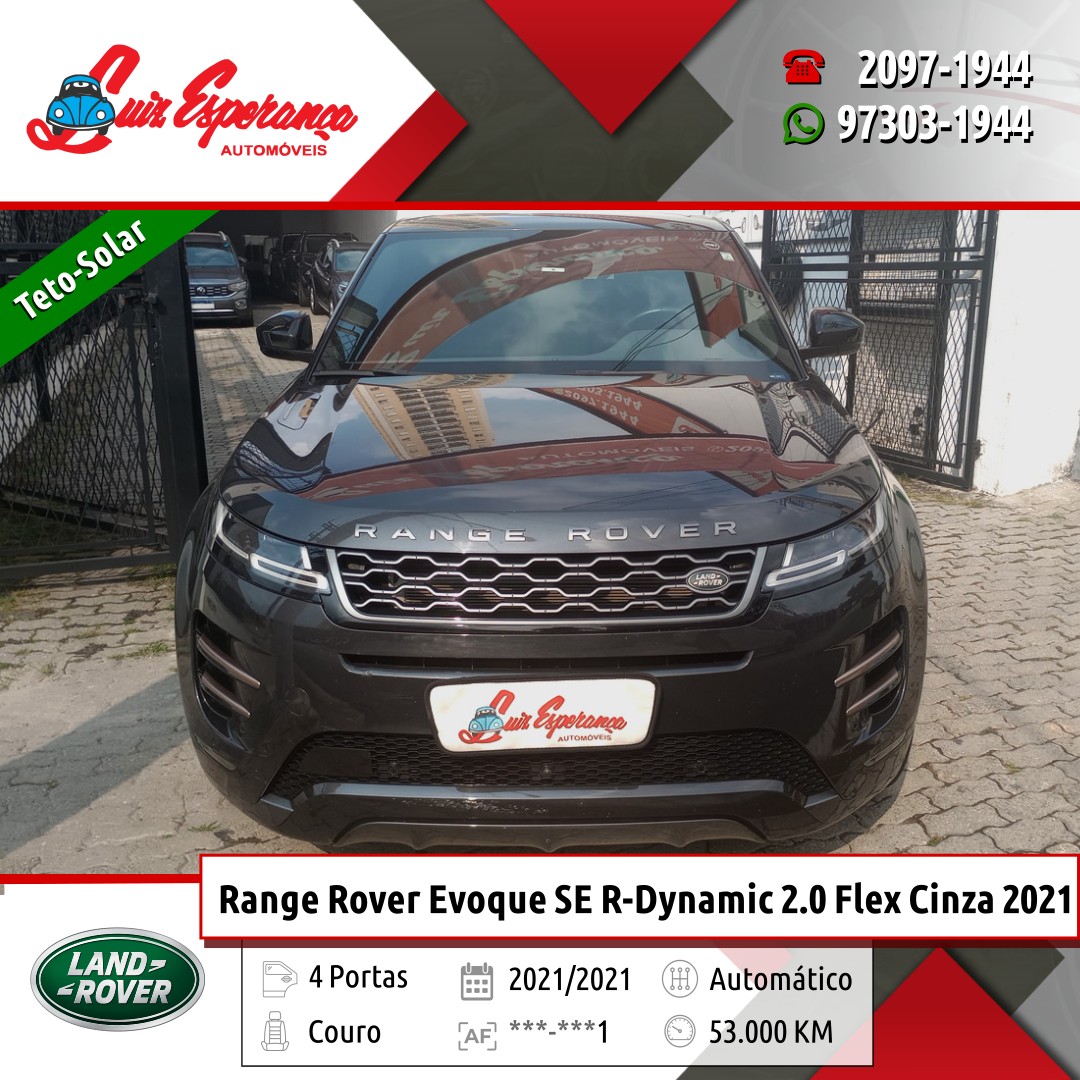 Land Rover R. R. Evoque SE R-Dynamic 2.0 Flex Cinza 2021