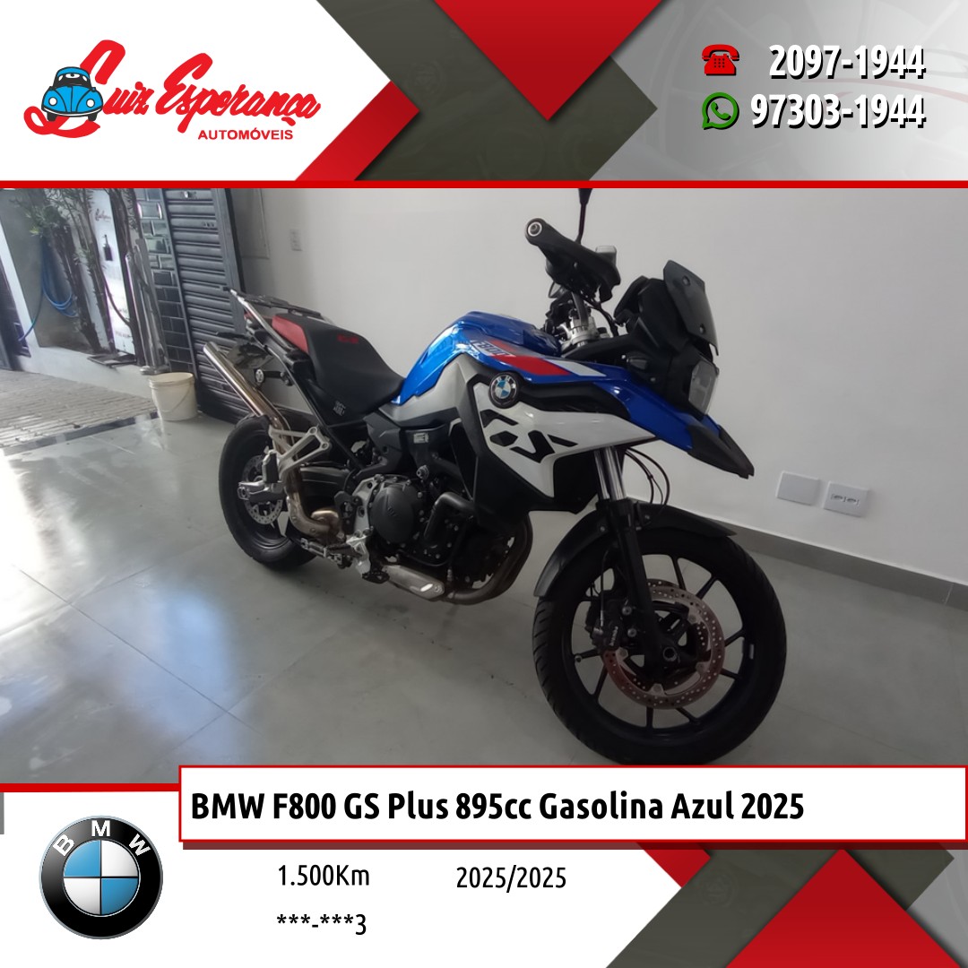 BMW F800 GS Plus 895cc Gasolina Azul 2025