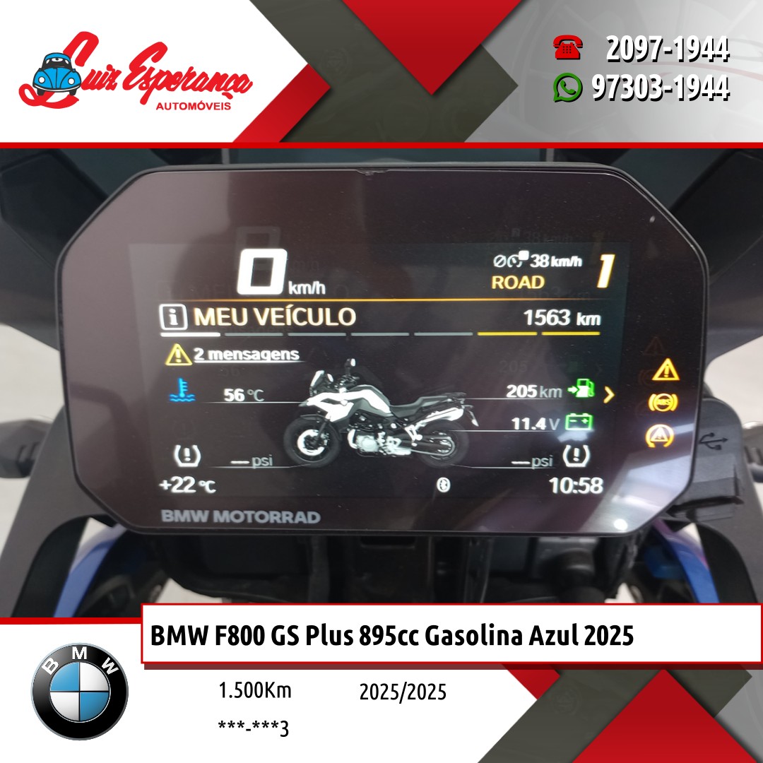 BMW F800 GS Plus 895cc Gasolina Azul 2025