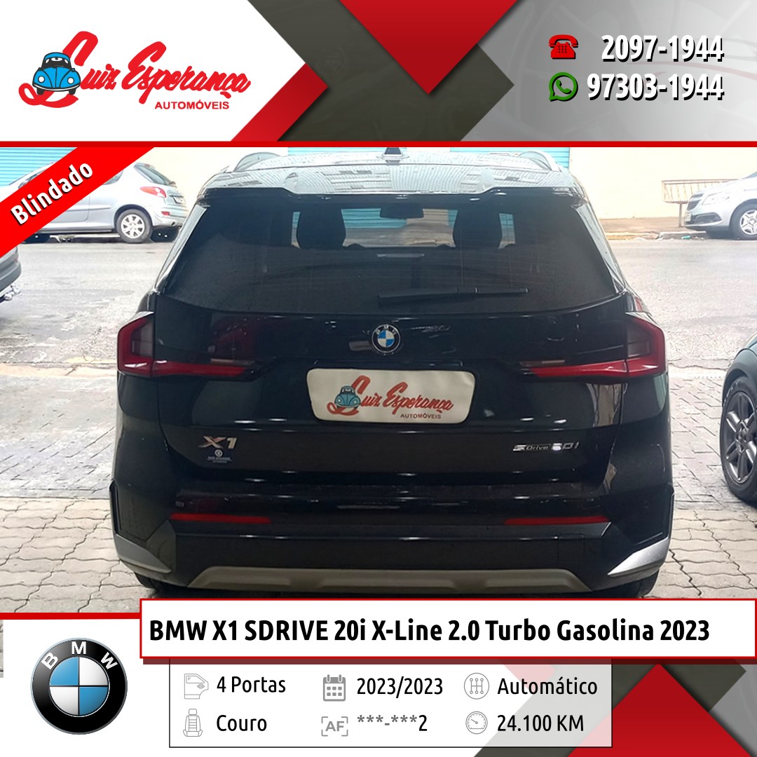 BMW X1 SDRIVE 20i X-Line 2.0 Turbo Gasolina Preto 2023