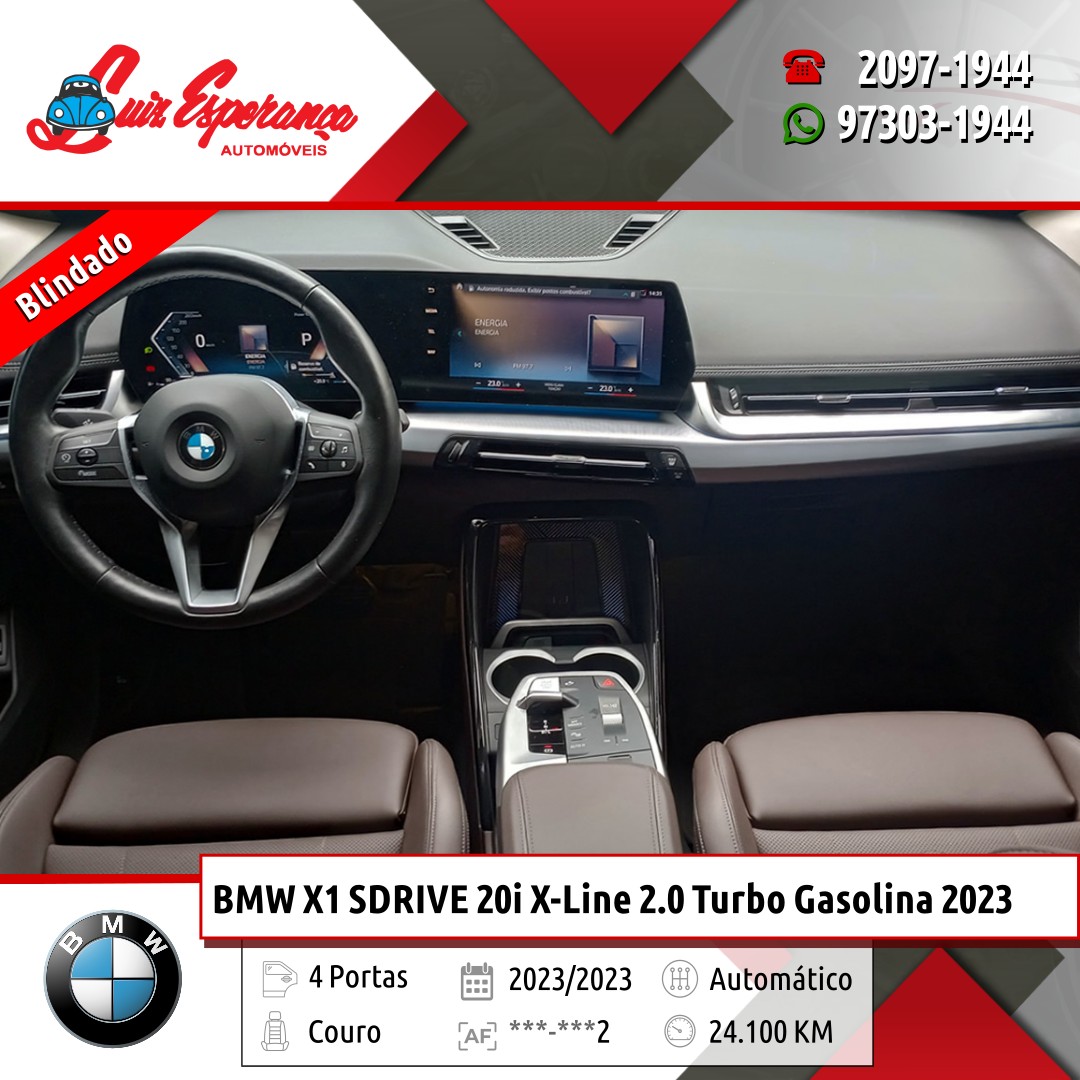 BMW X1 SDRIVE 20i X-Line 2.0 Turbo Gasolina Preto 2023