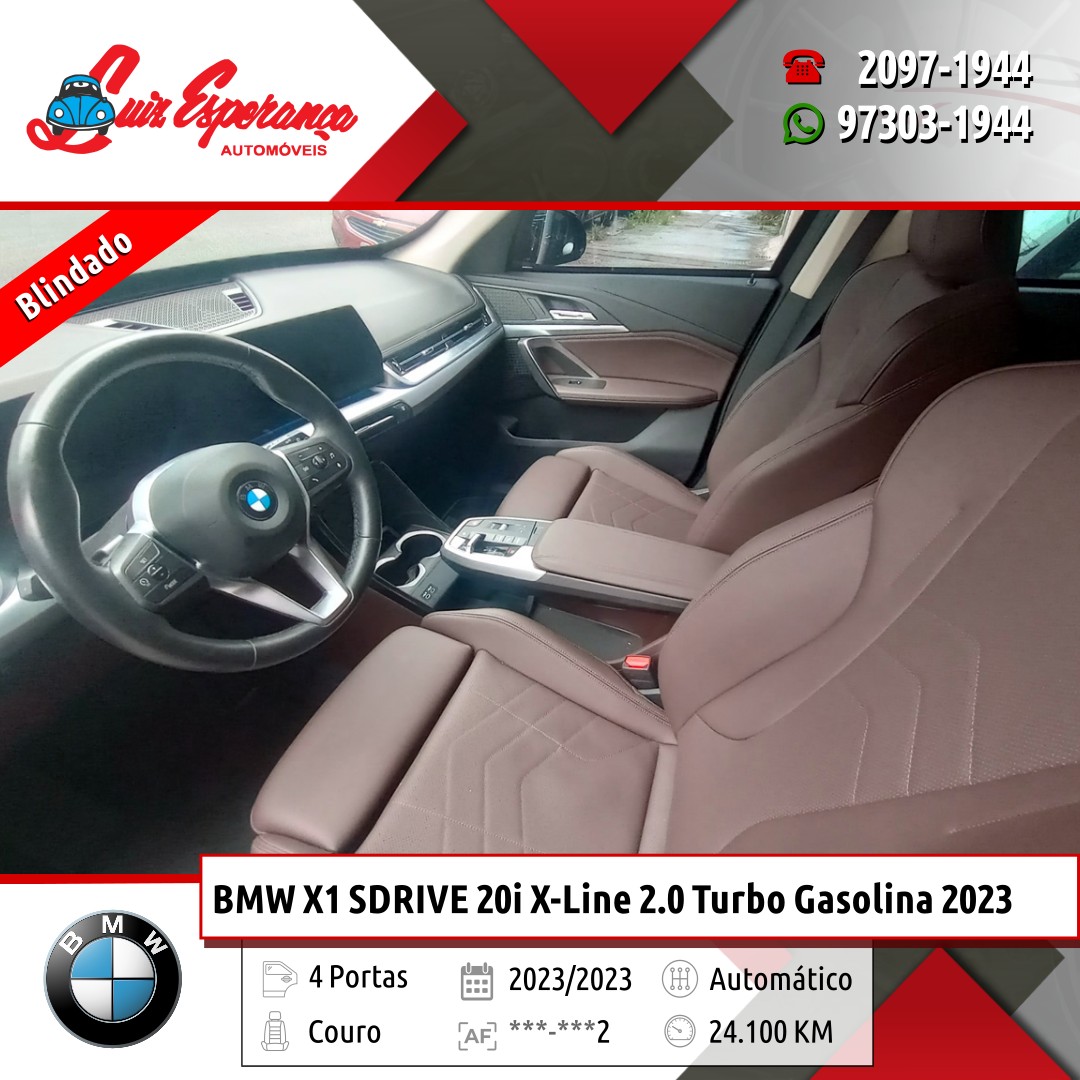 BMW X1 SDRIVE 20i X-Line 2.0 Turbo Gasolina Preto 2023