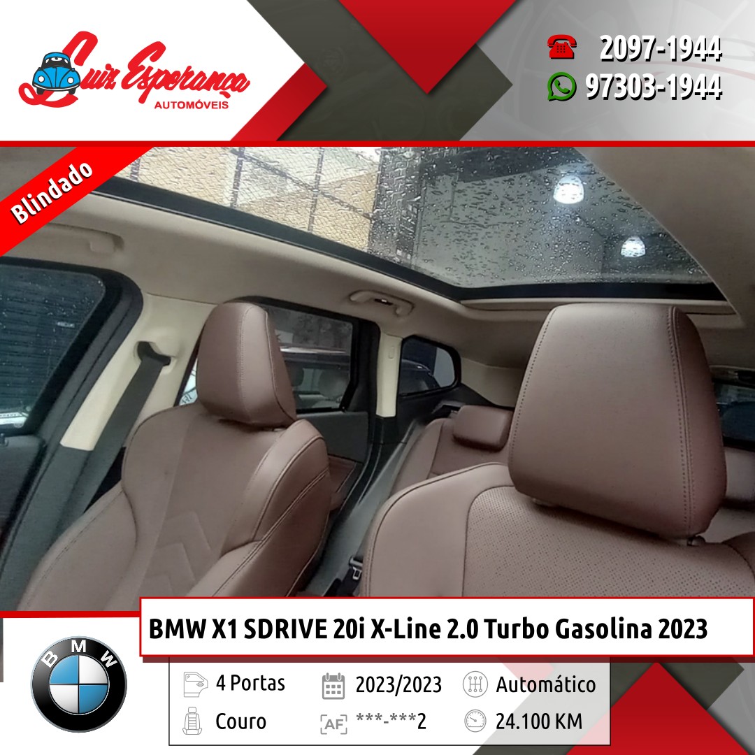 BMW X1 SDRIVE 20i X-Line 2.0 Turbo Gasolina Preto 2023