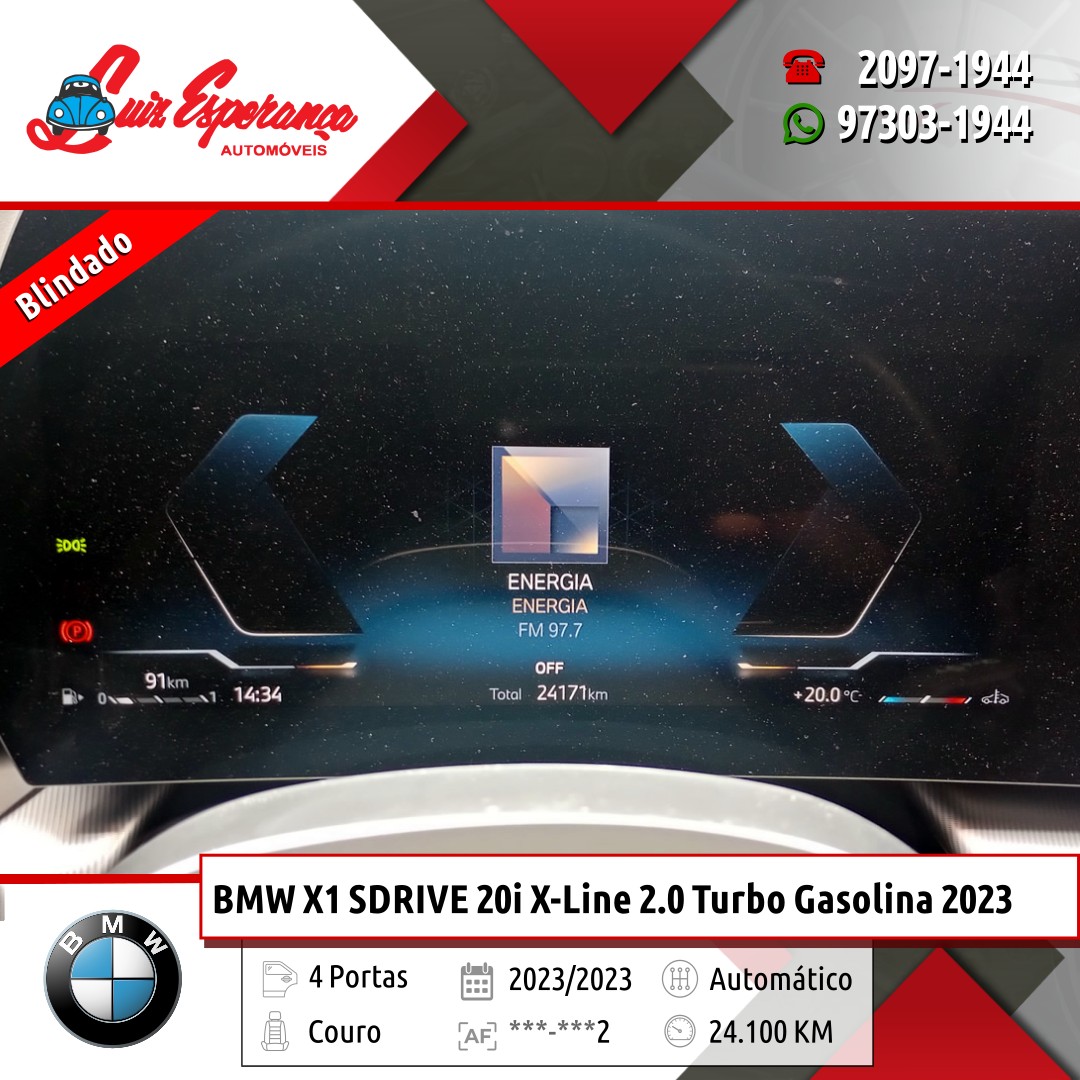 BMW X1 SDRIVE 20i X-Line 2.0 Turbo Gasolina Preto 2023