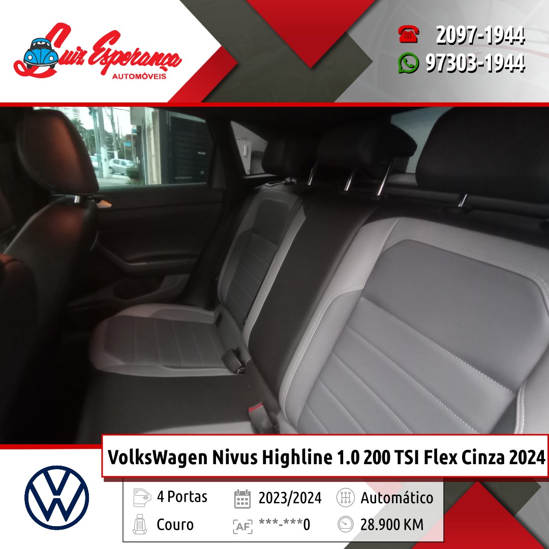 VolksWagen Nivus Highline 1.0 200 TSI Flex Cinza 2024