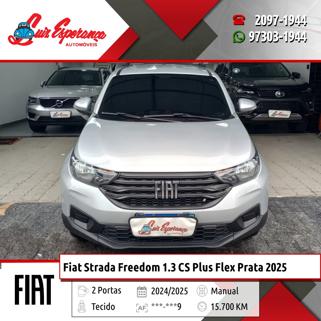 Fiat Strada Freedom 1.3 CS Plus Flex Prata 2025