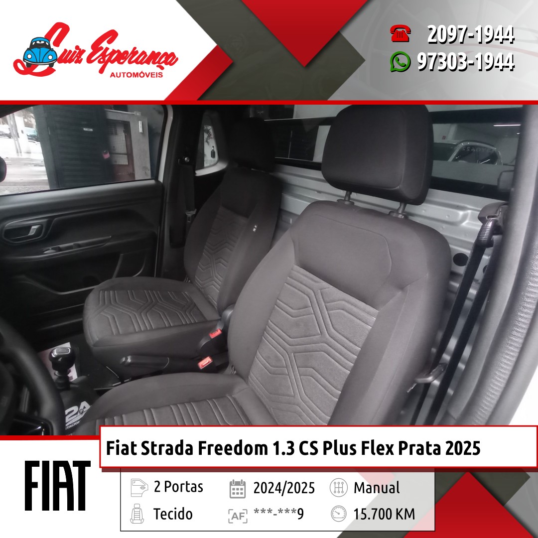 Fiat Strada Freedom 1.3 CS Plus Flex Prata 2025