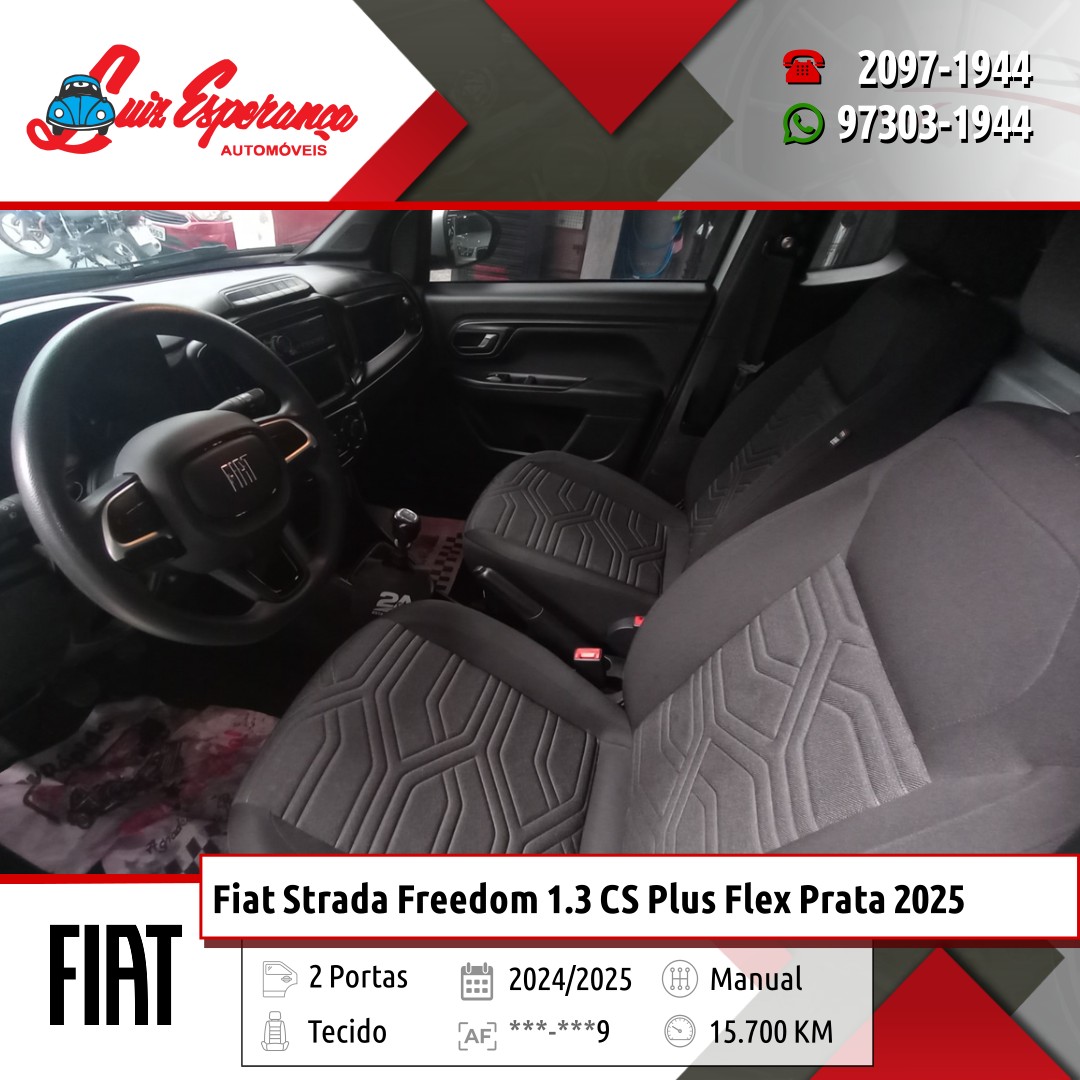 Fiat Strada Freedom 1.3 CS Plus Flex Prata 2025