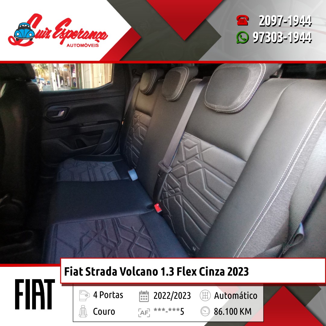 Fiat Strada Volcano 1.3 Flex Cinza 2023