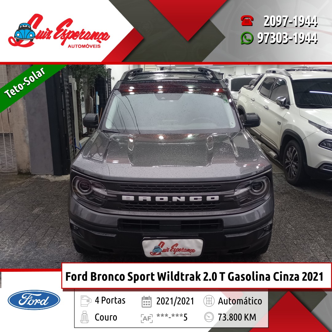 Ford Bronco Sport Wildtrak 2.0 Turbo AWD Gasolina Cinza 2021