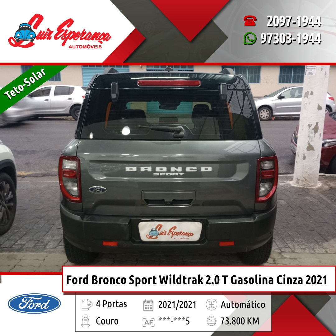 Ford Bronco Sport Wildtrak 2.0 Turbo AWD Gasolina Cinza 2021