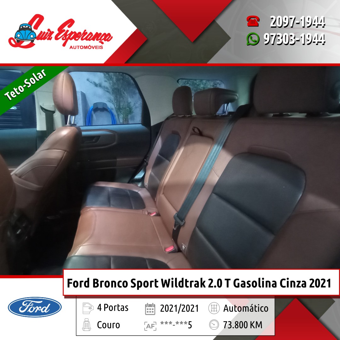 Ford Bronco Sport Wildtrak 2.0 Turbo AWD Gasolina Cinza 2021