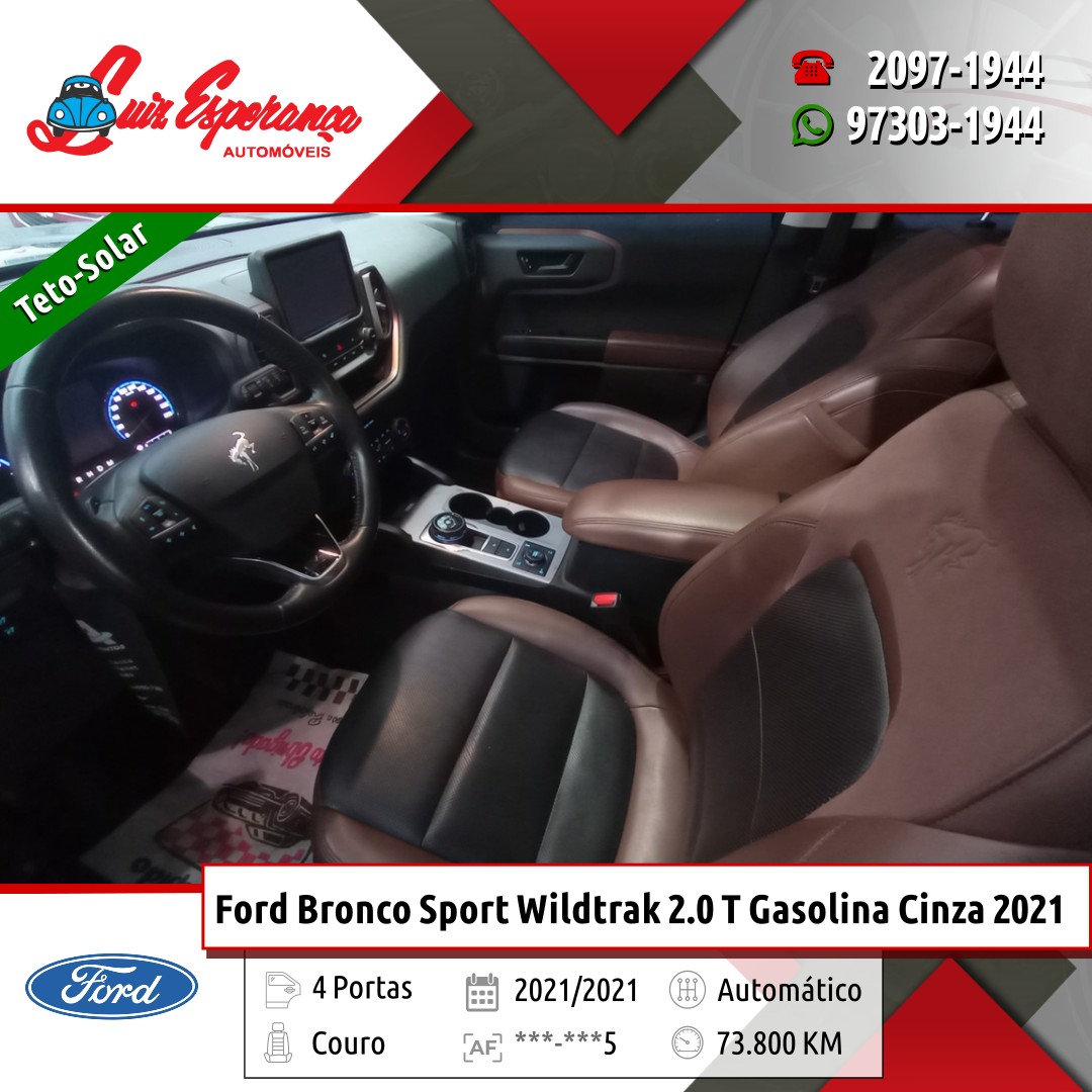 Ford Bronco Sport Wildtrak 2.0 Turbo AWD Gasolina Cinza 2021