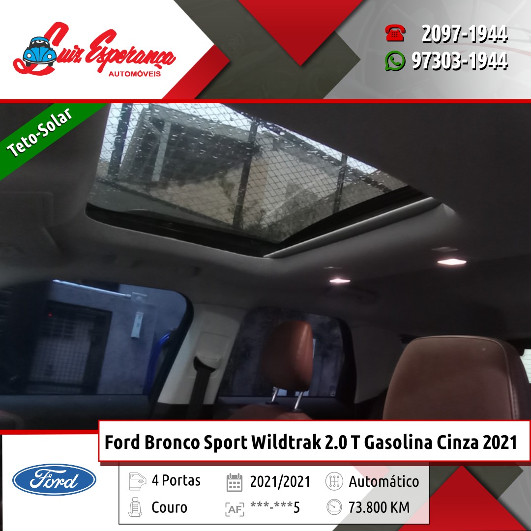Ford Bronco Sport Wildtrak 2.0 Turbo AWD Gasolina Cinza 2021