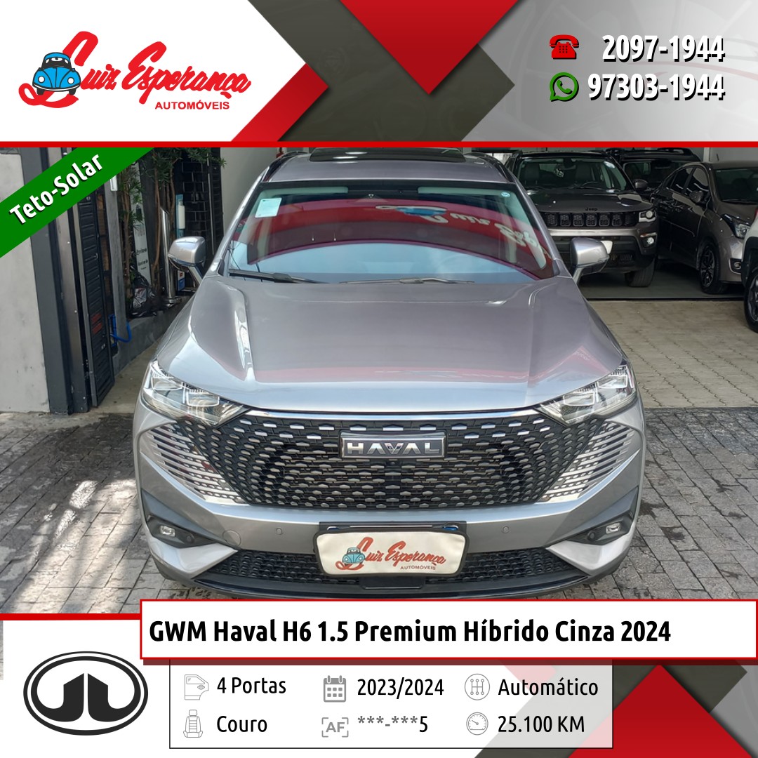 GWM Haval H6 1.5 Premium Híbrido Cinza 2024