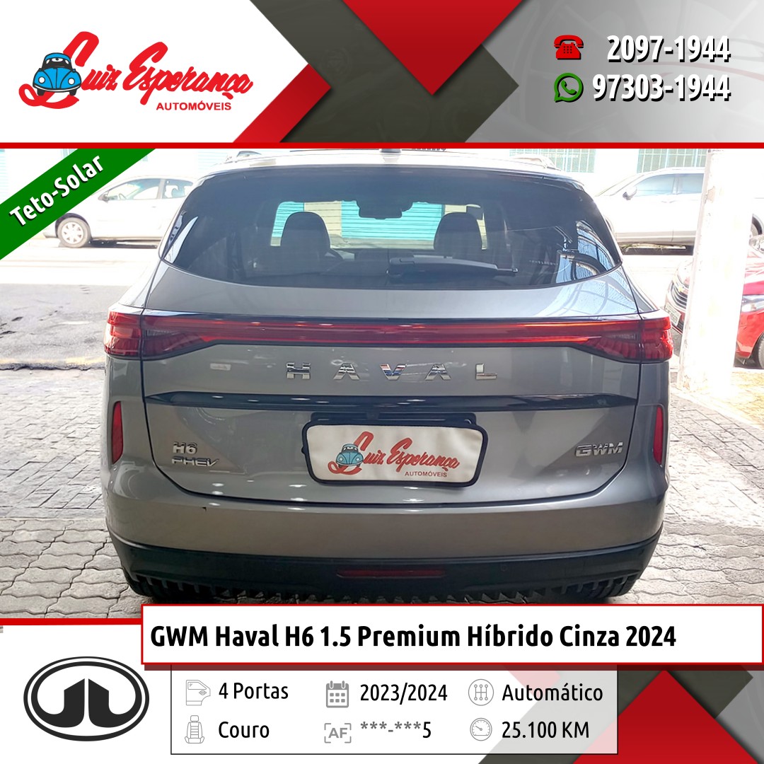 GWM Haval H6 1.5 Premium Híbrido Cinza 2024