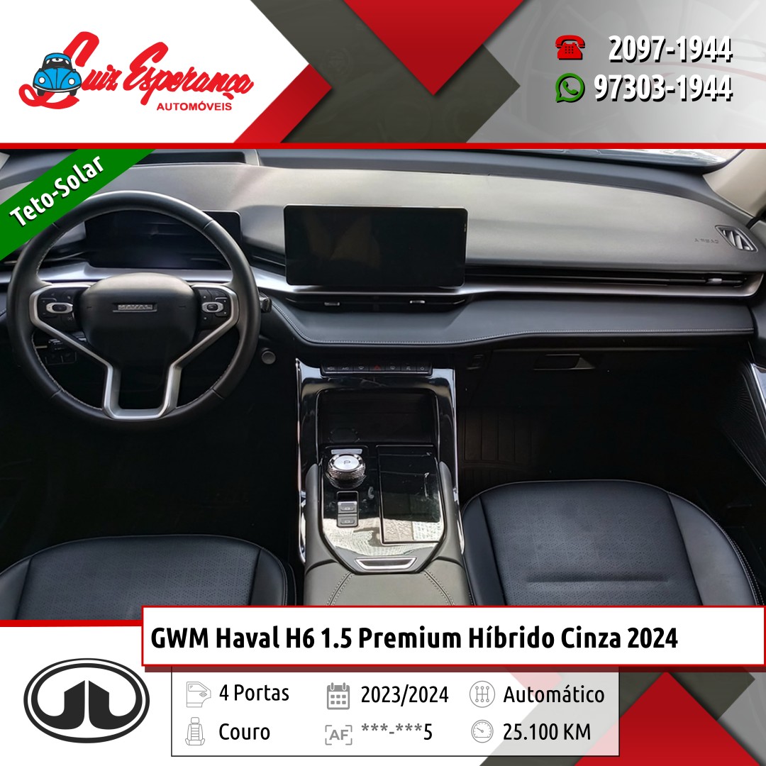 GWM Haval H6 1.5 Premium Híbrido Cinza 2024