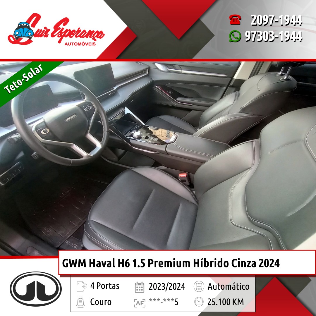 GWM Haval H6 1.5 Premium Híbrido Cinza 2024