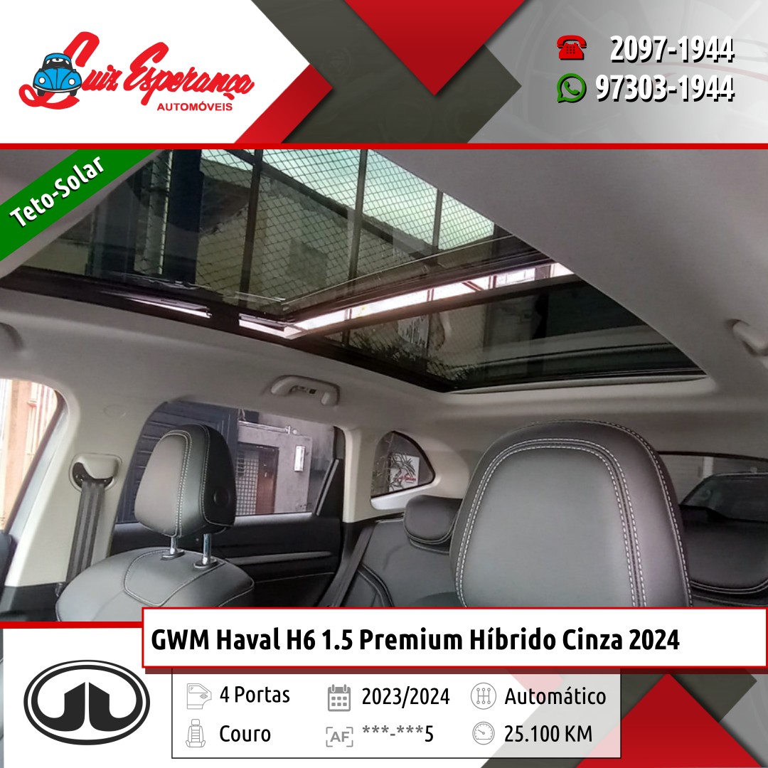 GWM Haval H6 1.5 Premium Híbrido Cinza 2024