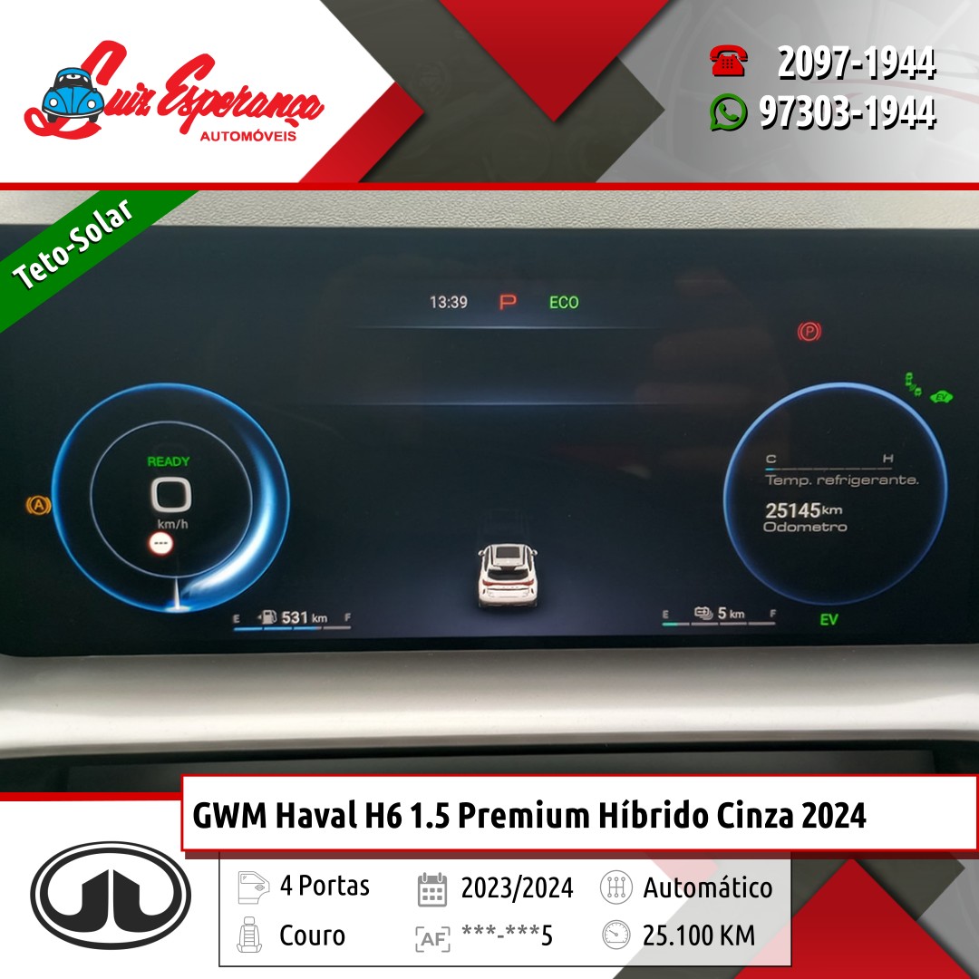 GWM Haval H6 1.5 Premium Híbrido Cinza 2024
