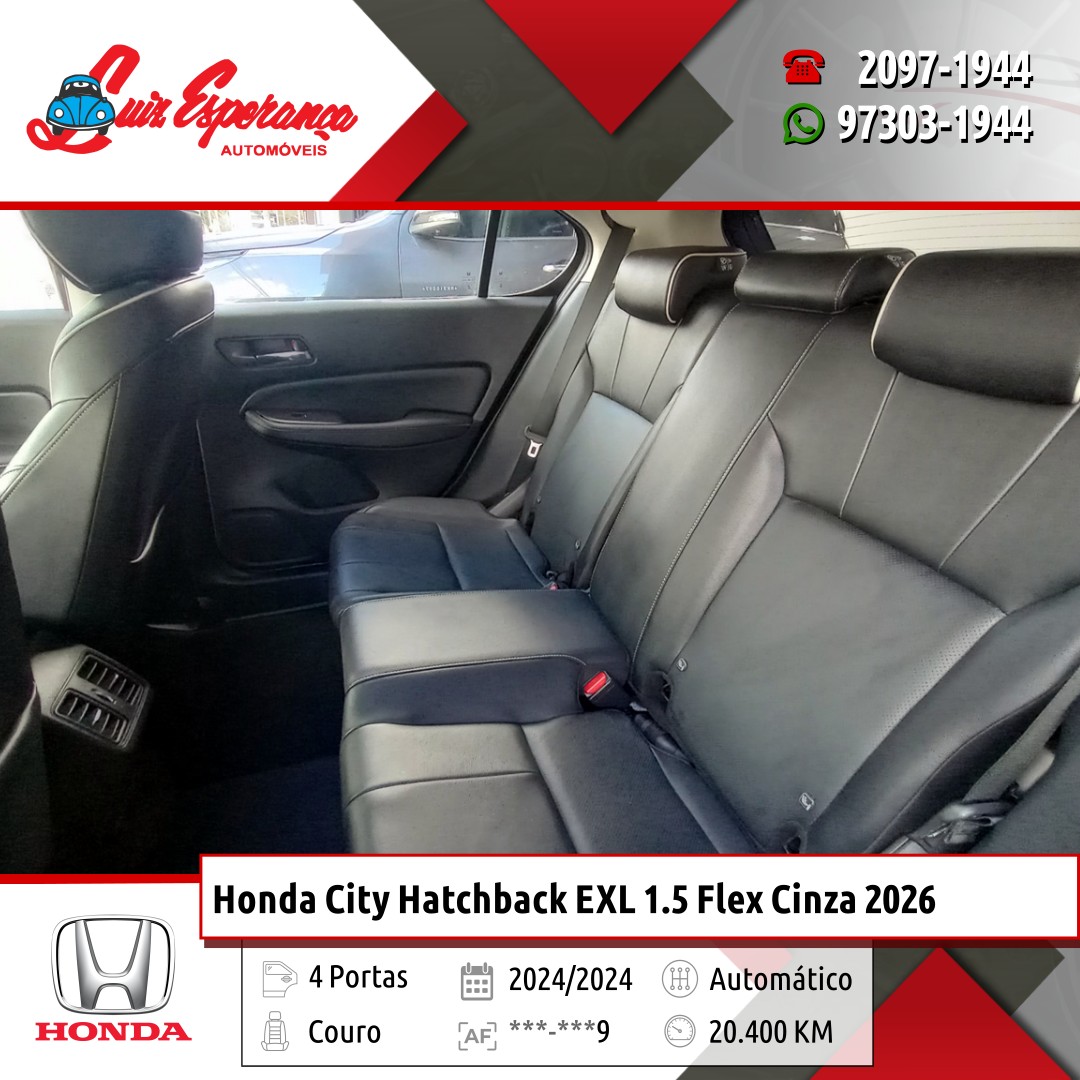 Honda City Hatchback EXL 1.5 Flex Cinza 2024