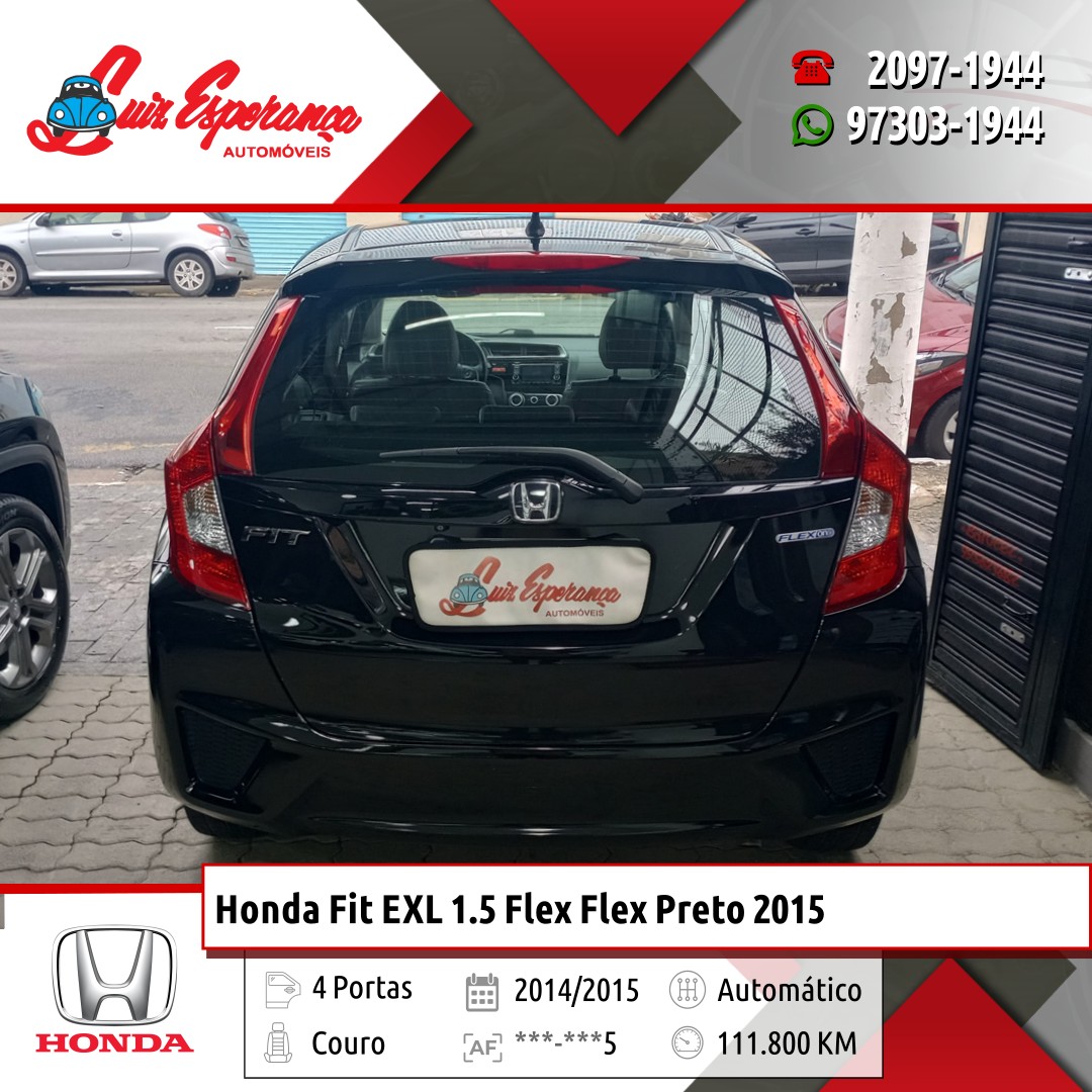 Honda Fit EXL 1.5 Flex Flex Preto 2015