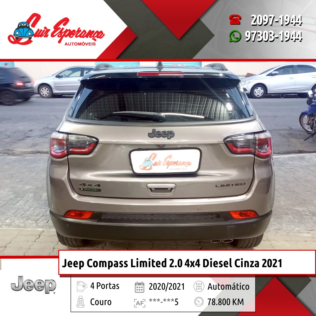 Jeep Compass Limited 2.0 4×4 Diesel Cinza 2021