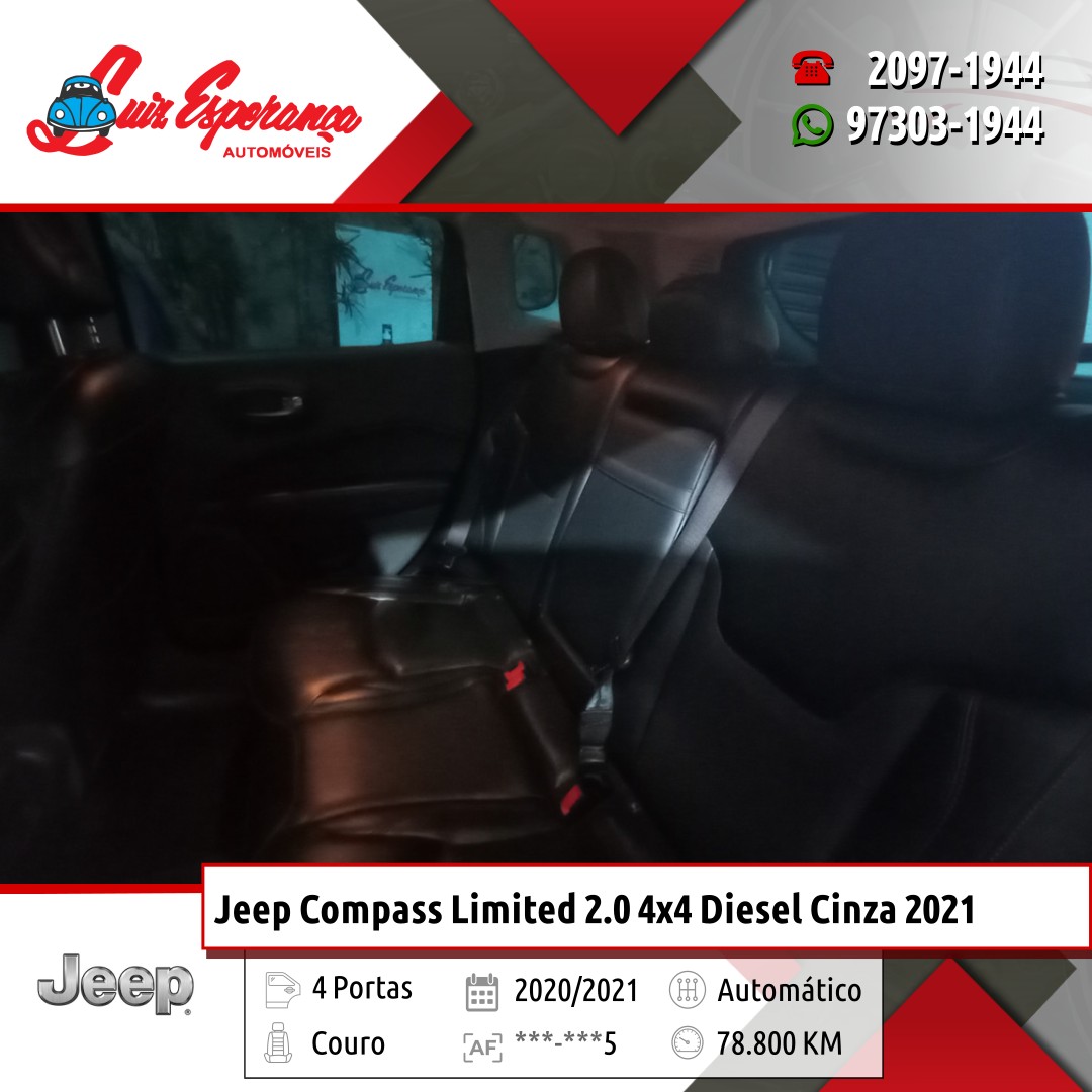 Jeep Compass Limited 2.0 4×4 Diesel Cinza 2021