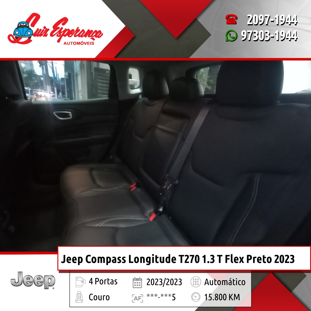 Jeep Compass Longitude T270 1.3 Turbo Flex Preto 2023
