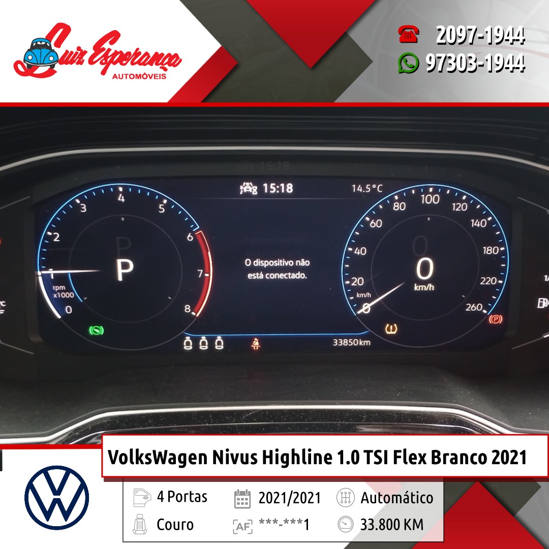 VolksWagen Nivus Highline 1.0 200 TSI Flex Branco 2021