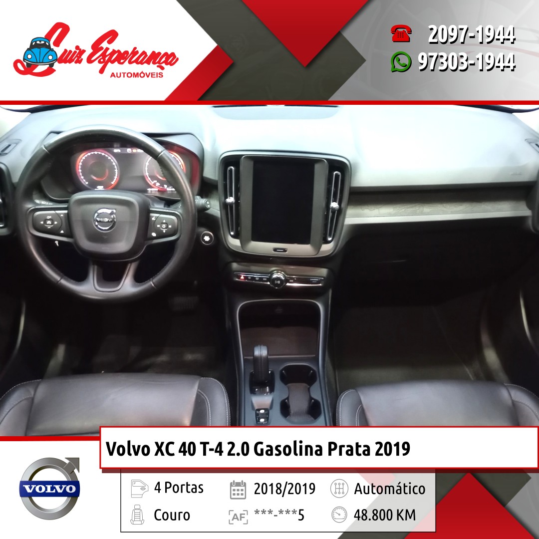 Volvo XC 40 T-4 2.0 Gasolina Prata 2019
