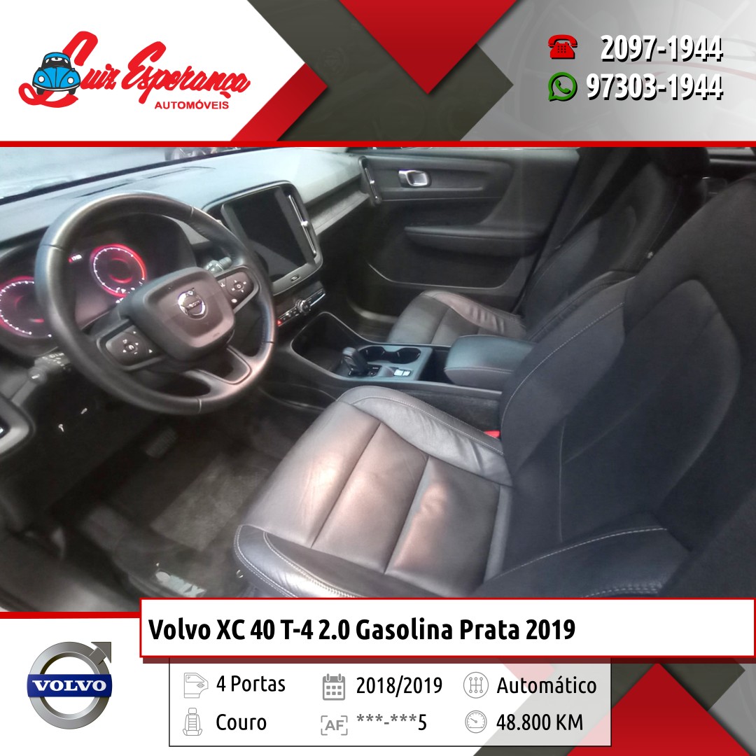 Volvo XC 40 T-4 2.0 Gasolina Prata 2019