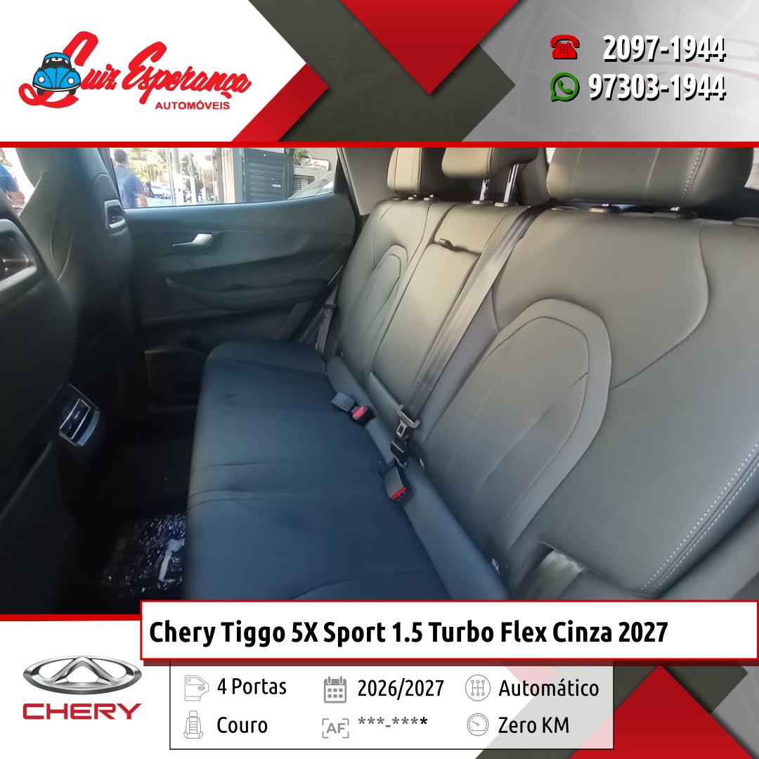 Chery Tiggo 5X Sport 1.5 Turbo Flex Cinza 2027
