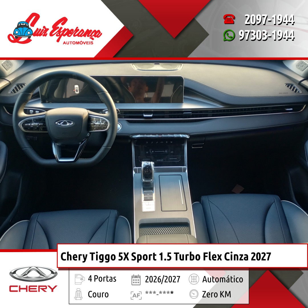 Chery Tiggo 5X Sport 1.5 Turbo Flex Cinza 2027