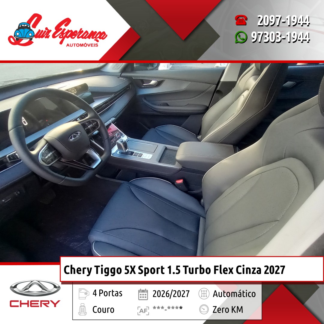 Chery Tiggo 5X Sport 1.5 Turbo Flex Cinza 2027