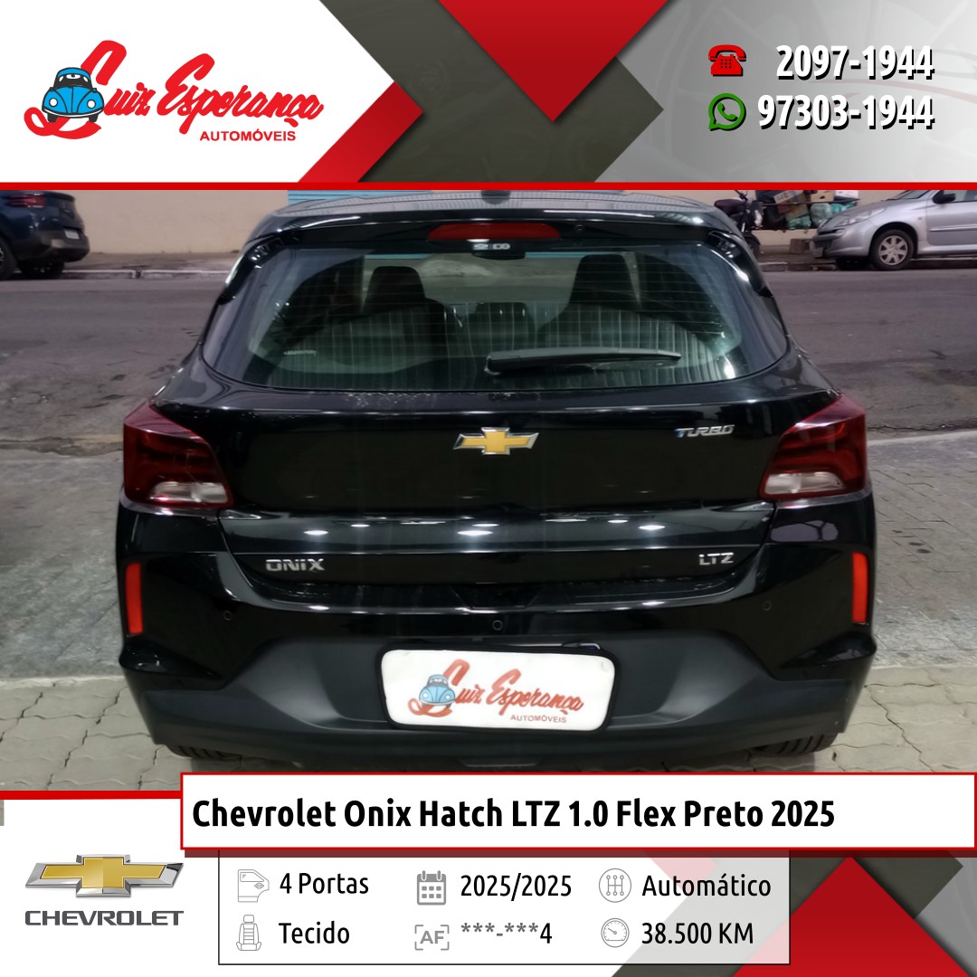 Chevrolet Onix Hatch LTZ 1.0 Flex Preto 2025